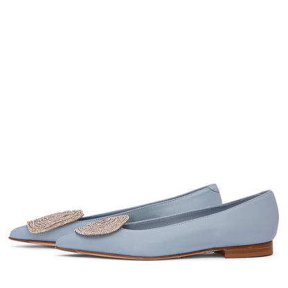 Bonnie Ballerina Women’S Leather Cushioned Memory Insole Flats by Beautiisoles – Don't Panic Shoes