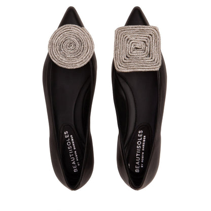 Bonnie Ballerina Women’S Leather Cushioned Memory Insole Flats by Beautiisoles – Don't Panic Shoes