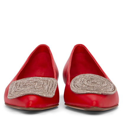 Bonnie Leather Ballerina Women’S Memory Foam Insole Flats by Beautiisoles – Don't Panic Shoes