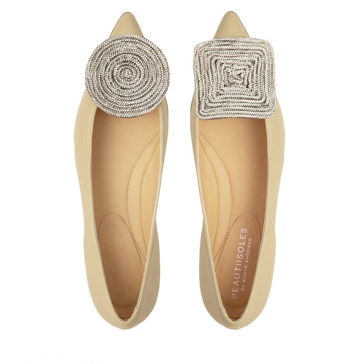 Bonnie Leather Ballerina Women’S Memory Foam Insole Flats by Beautiisoles – Don't Panic Shoes