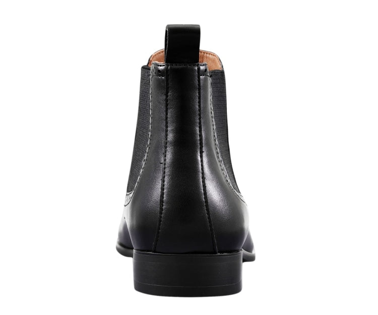 An elegant and stylish pair of Hayes Black leather shoes for men, perfect for formal occasions and everyday wear