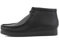 Thumbnail for  Side view of the Jason2 Black (Smooth) shoes highlighting the durable rubber sole and comfortable cushioned insole