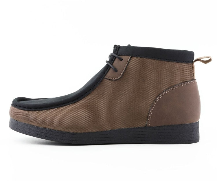 Jason3 Black | Brown men's leather shoes with stylish two-tone design