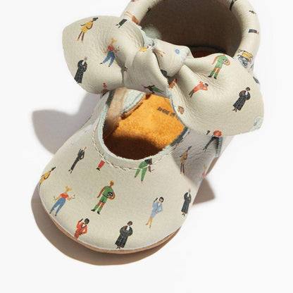 Boss Lady Knotted Bow Baby Shoe Knotted Bow Mocc by Freshly Picked – Don't Panic Shoes