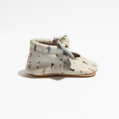 Boss Lady Knotted Bow Baby Shoe Knotted Bow Mocc by Freshly Picked – Don't Panic Shoes