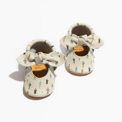 Boss Lady Knotted Bow Baby Shoe Knotted Bow Mocc by Freshly Picked – Don't Panic Shoes