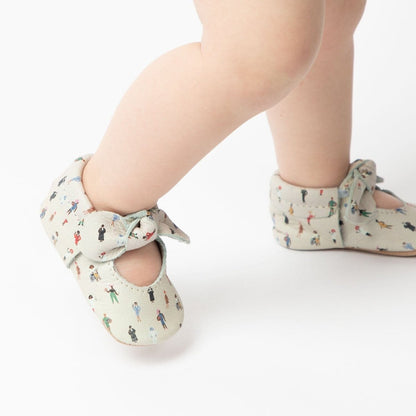 Boss Lady Knotted Bow Baby Shoe Knotted Bow Mocc by Freshly Picked – Don't Panic Shoes
