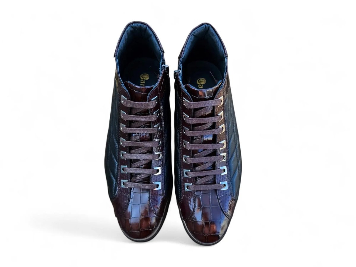 Brand Embossed Alligator Calfskin Hi Top Kb626 - 13e Boots by Carrucci Shoes – Don't Panic Shoes