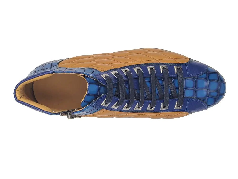 Brand Embossed Alligator Calfskin Hi Top Kb626 - 13e Boots by Carrucci Shoes – Don't Panic Shoes