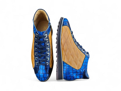 Brand Embossed Alligator Calfskin Hi Top Kb626 - 13e Boots by Carrucci Shoes – Don't Panic Shoes