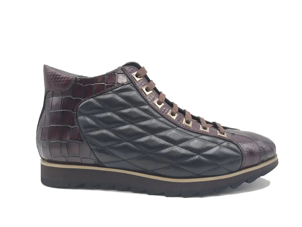 Brand Embossed Alligator Calfskin Hi Top Kb626 - 13e Boots by Carrucci Shoes – Don't Panic Shoes
