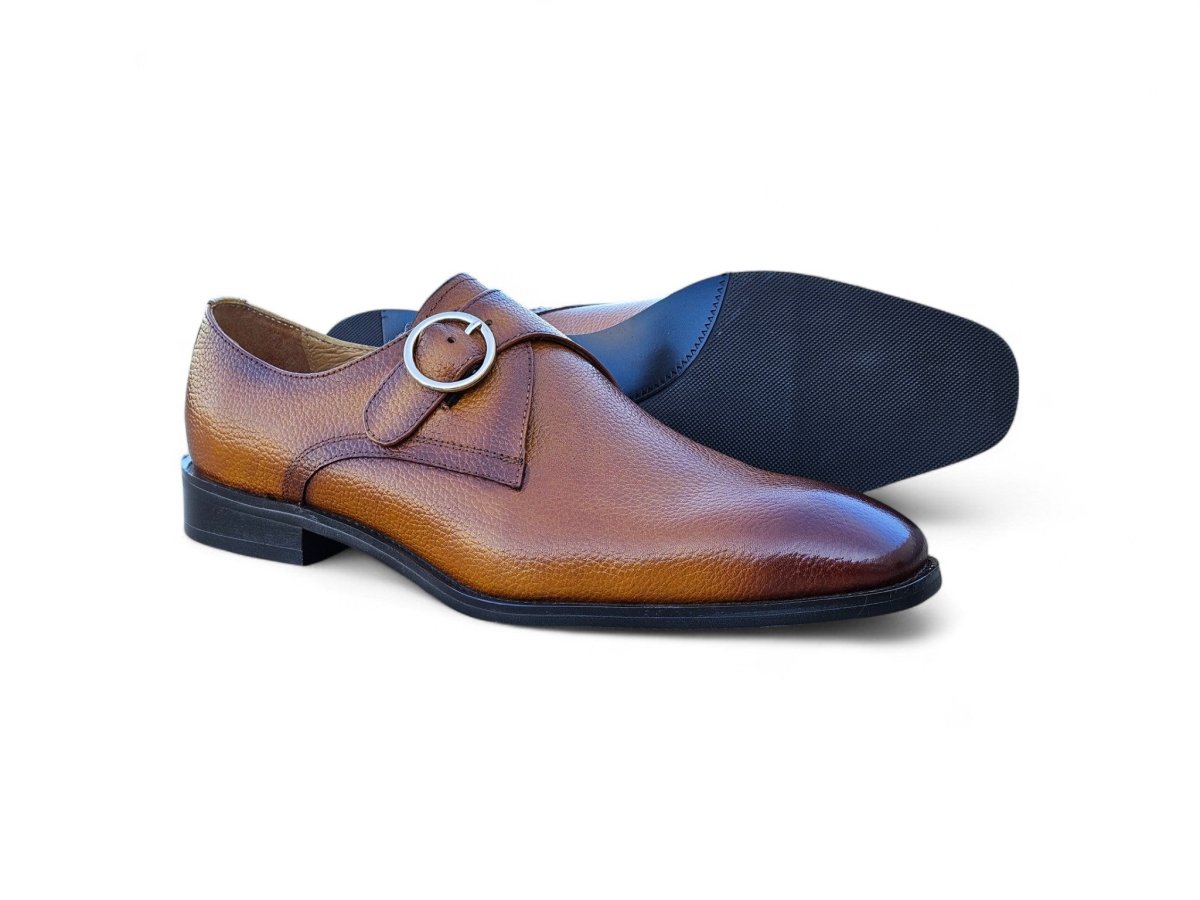 Brandless Monk Strap Leather Shoes Ks509 - 20 Shoes by Carrucci Shoes – Don't Panic Shoes