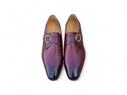Brandless Monk Strap Leather Shoes Ks509 - 20 Shoes by Carrucci Shoes – Don't Panic Shoes