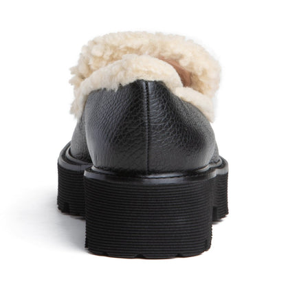 Brea Rio Ankle Shootie Women’S Leather Shearling Trim Boots by Beautiisoles – Don't Panic Shoes