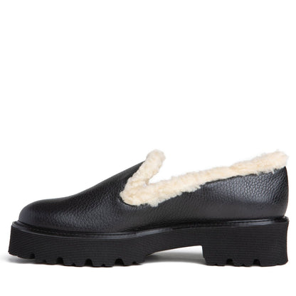 Brea Rio Ankle Shootie Women’S Leather Shearling Trim Boots by Beautiisoles – Don't Panic Shoes