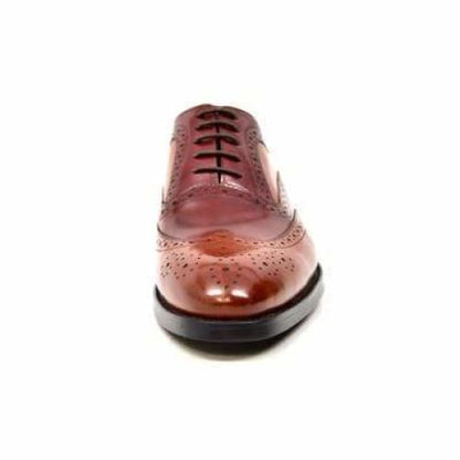 British Walkers Adam Men's Burgundy And Cognac Leather Loafers Shoes by British Walkers – Don't Panic Shoes