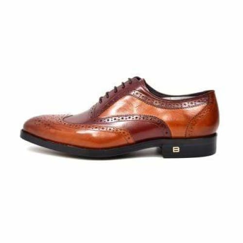 British Walkers Adam Men's Burgundy And Cognac Leather Loafers Shoes by British Walkers – Don't Panic Shoes