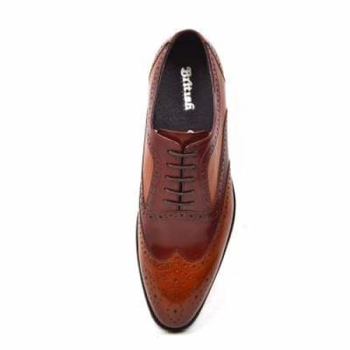 British Walkers Adam Men's Burgundy And Cognac Leather Loafers Shoes by British Walkers – Don't Panic Shoes