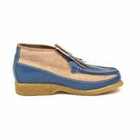 Thumbnail for British Walkers Apollo 2 Men’s Beige And Blue Snake Skin