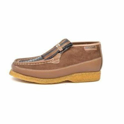 British Walkers Apollo 2 Men's Tan Snake Skin Shoes by British Walkers – Don't Panic Shoes