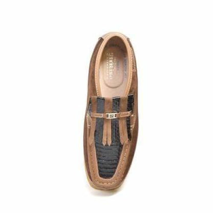 British Walkers Apollo 2 Men's Tan Snake Skin Shoes by British Walkers – Don't Panic Shoes