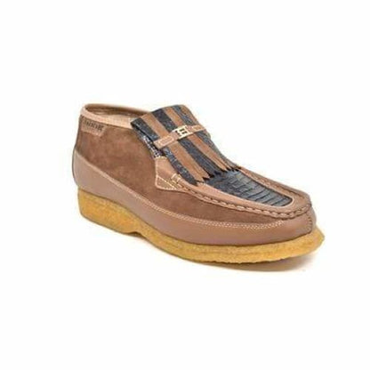 British Walkers Apollo 2 Men's Tan Snake Skin Shoes by British Walkers – Don't Panic Shoes