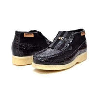 Thumbnail for British Walkers Apollo Croc Men’s Black Leather And Suede