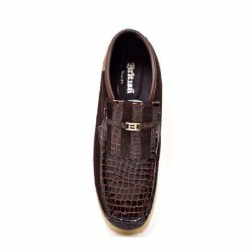 British Walkers Apollo Croc Men’s Brown Leather And Suede