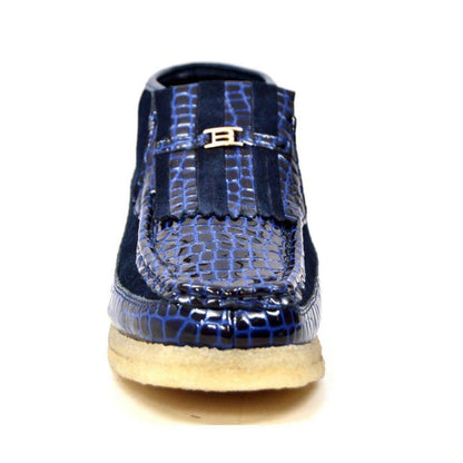 BritiSh Walkers Apollo Croc Men’s Crocodile Leather & Suede Chukka Boots – HAndcrafted Fusion Of Exotic Luxury and Modern British Craft Shoes by British Walkers – Don't Panic Shoes