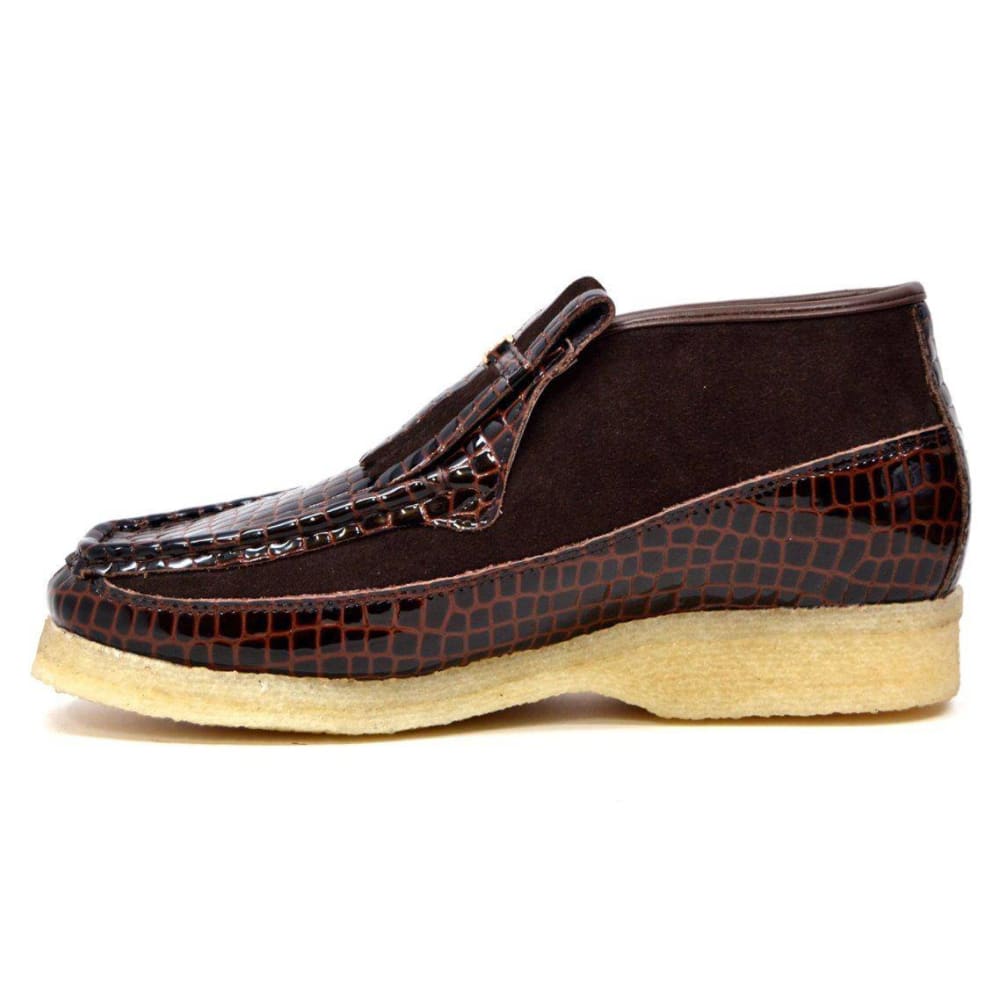 British Walkers Apollo Croc Men’s Leather And Suede Ankle