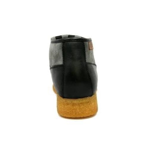 BritiSh Walkers Apollo Men’s Black & Gray Leather–Suede Slip - On Boots – Handcrafted Crepe - Sole Classic Of Modern British Style Shoes by British Walkers – Don't Panic Shoes