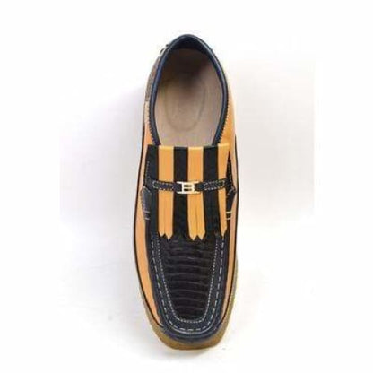 British Walkers Apollo Men's Brown Animal Leather Shoes by British Walkers – Don't Panic Shoes