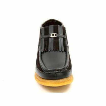 BritiSh Walkers Apollo Men’s Brown Leather & Suede Slip - On Boots – HAndcrafted Crepe - Sole Classic Of Warm Elegance and Timeless British Style Shoes by British Walkers – Don't Panic Shoes