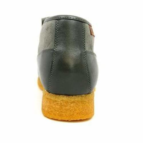 BritiSh Walkers Apollo Men’s Gray Leather & Suede Slip - On Boots – Handcrafted Crepe - Sole Classic Of Modern British Refinement Shoes by British Walkers – Don't Panic Shoes