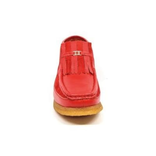 British Walkers Apollo Men’s Red Leather And Suede Ankle