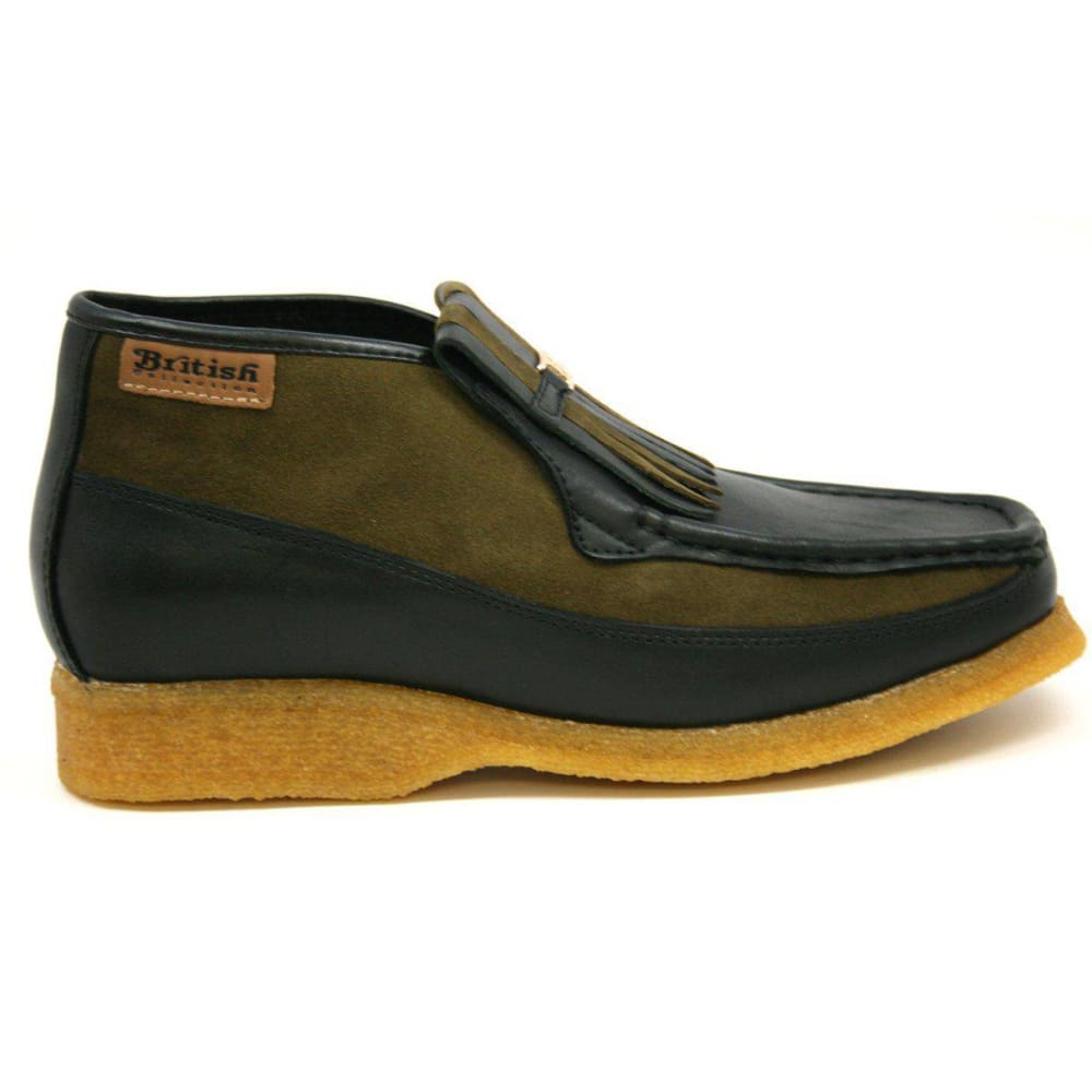 British Walkers Apollo Men’s Leather And Suede Crepe Sole