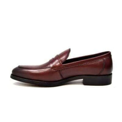 British Walkers Berlin Men's Bordeaux Red Leather Loafers Shoes by British Walkers – Don't Panic Shoes