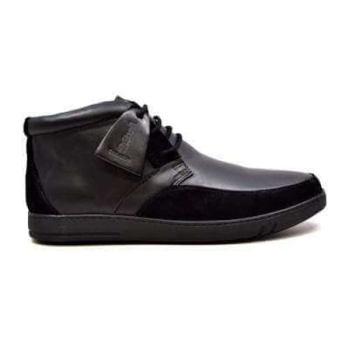 British Walkers Birmingham Bally Style Men's Black Leather High Tops Shoes by British Walkers – Don't Panic Shoes
