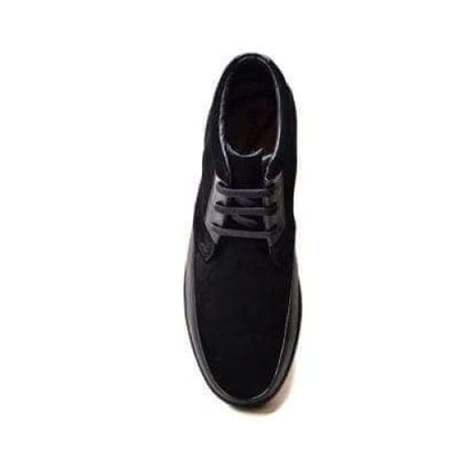 British Walkers Birmingham Bally Style Men's Black Suede And Leather High Tops Shoes by British Walkers – Don't Panic Shoes