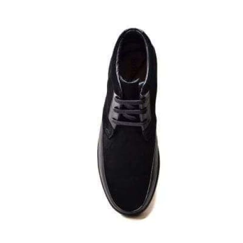 British Walkers Birmingham Bally Style Men's Black Suede And Leather High Tops Shoes by British Walkers – Don't Panic Shoes