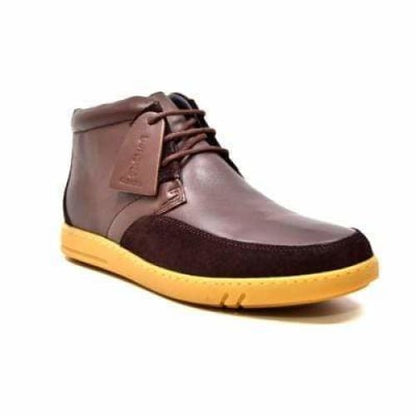 British Walkers Birmingham Bally Style Men's Brown Leather High Tops Shoes by British Walkers – Don't Panic Shoes