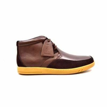 British Walkers Birmingham Bally Style Men's Brown Leather High Tops Shoes by British Walkers – Don't Panic Shoes