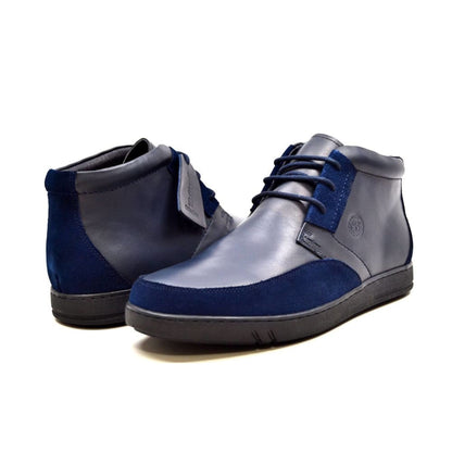 British Walkers Birmingham Bally Style Men's Leather And Suede High Tops Shoes by British Walkers – Don't Panic Shoes