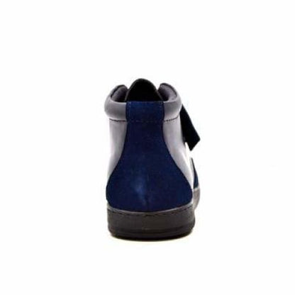 British Walkers Birmingham Bally Style Men's Navy Blue Leather High Tops Shoes by British Walkers – Don't Panic Shoes