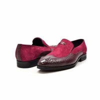 Thumbnail for British Walkers Bordeaux Red Leather And Suede