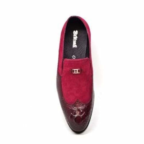British Walkers Bordeaux Red Leather And Suede Shoes by British Walkers – Don't Panic Shoes