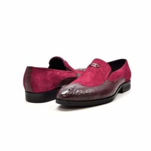 British Walkers Bordeaux Red Leather And Suede Shoes by British Walkers – Don't Panic Shoes