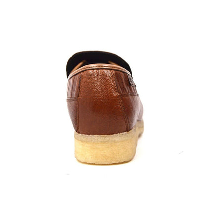 British Walkers Brick Men's Leather Crepe Sole Slip On Shoes Shoes by British Walkers – Don't Panic Shoes