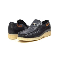 Thumbnail for British Walkers Brick Men’s Leather Crepe Sole Slip On Shoes