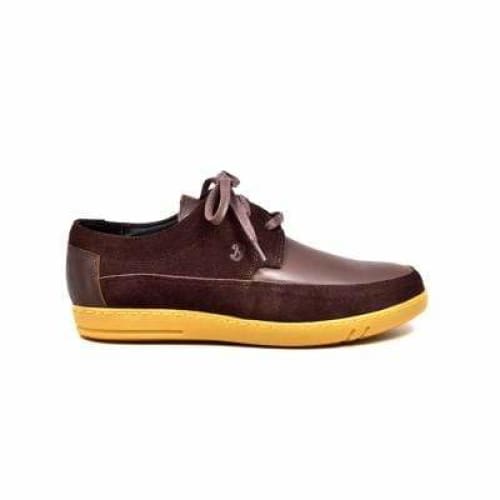 British Walkers Bristol Bally Style Men's Brown Leather And Suede Low Top Sneakers Shoes by British Walkers – Don't Panic Shoes